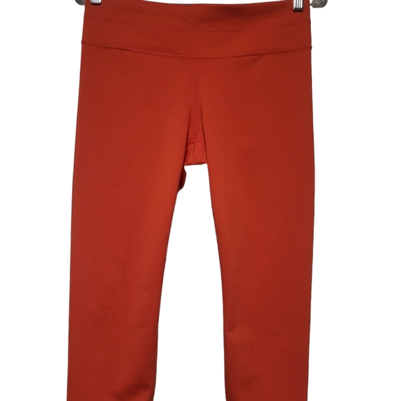 Athleta Women's Salutation Stash Orange Capri Size Medium - Picture 3 of 10